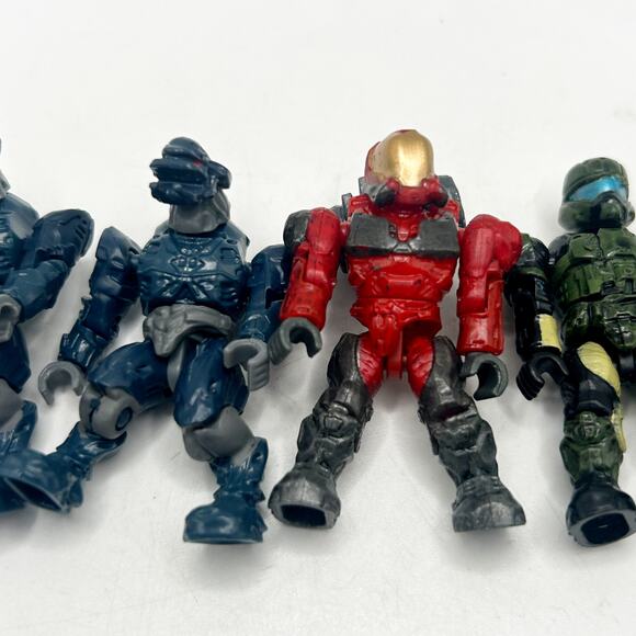 HALO Mega Bloks Construx Blue Covenant Spartan UNSC Marine Green Lot Bundle 4 - Picture 3 of 5